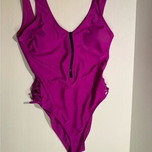 Xhilaration Magenta One Piece Swimsuit